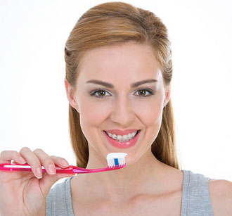 brushing and flossing